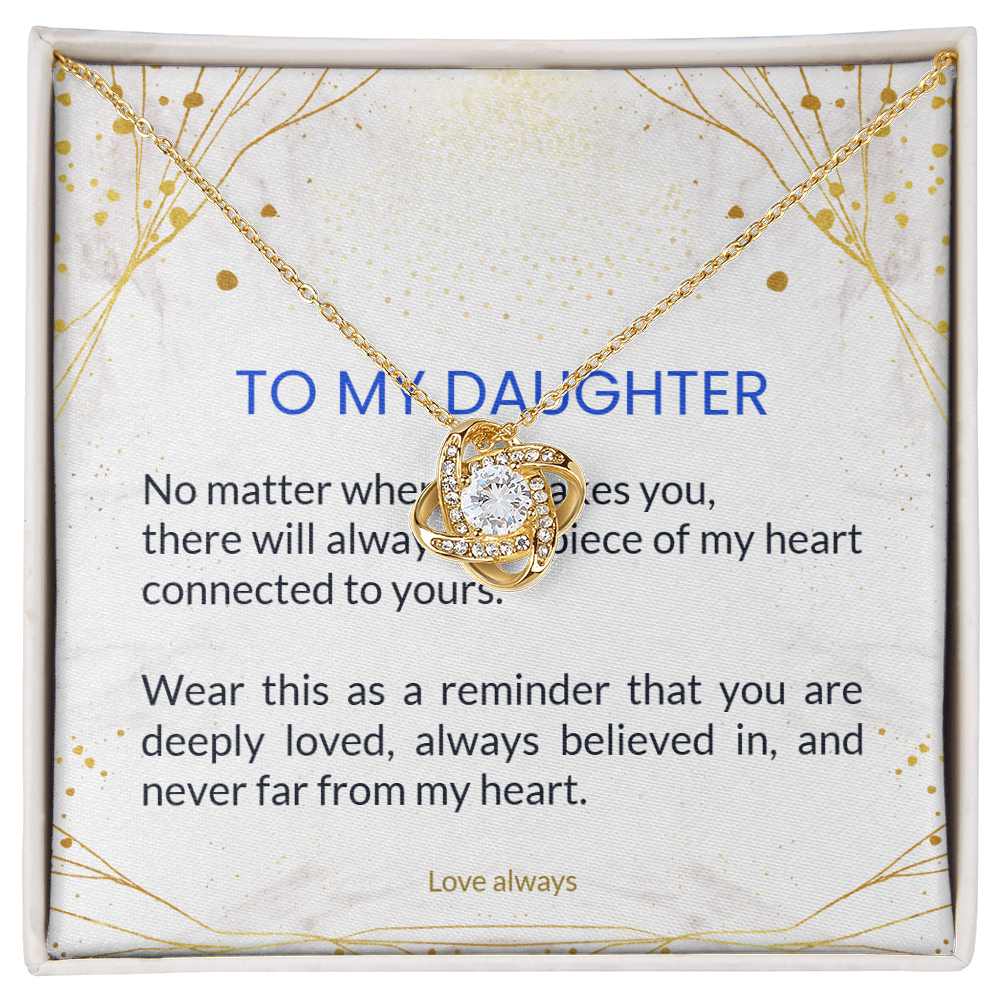 Love Knot Necklace - To My Daughter