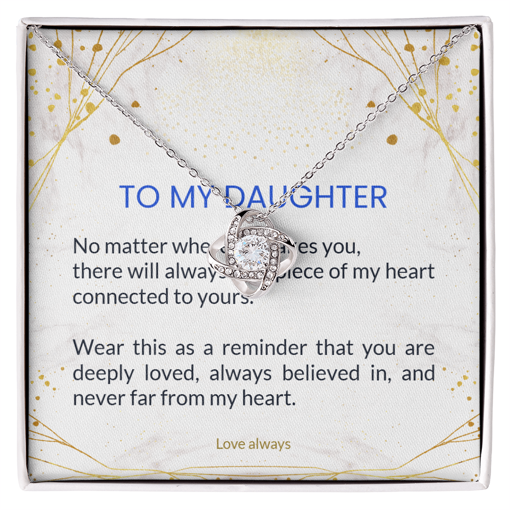 Love Knot Necklace - To My Daughter